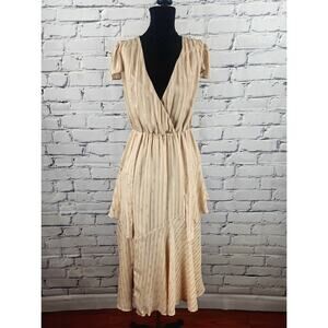 House of Harlow Revolve Dress Womens S Tiered slit Romantic Fairycore boho chic